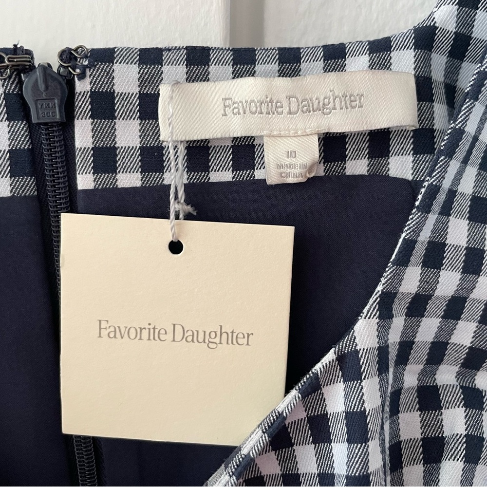 Favorite Daughter Breakup Mini Dress in Navy Gingham - NWT - Picture 4 of 8